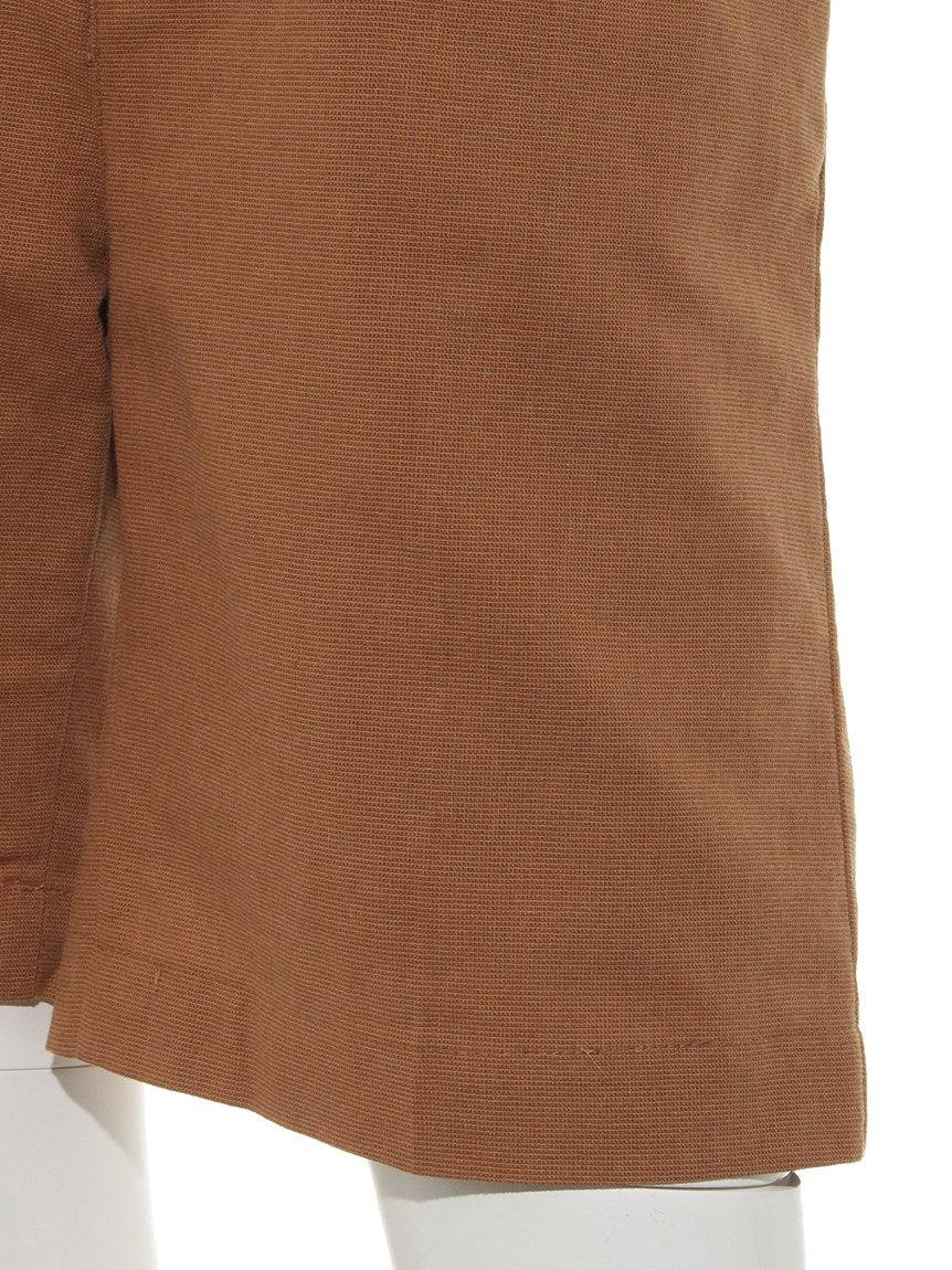 レイカズン Ray Cassin リネンライクセンタープレスハーフパンツ （オレンジ） オレンジ