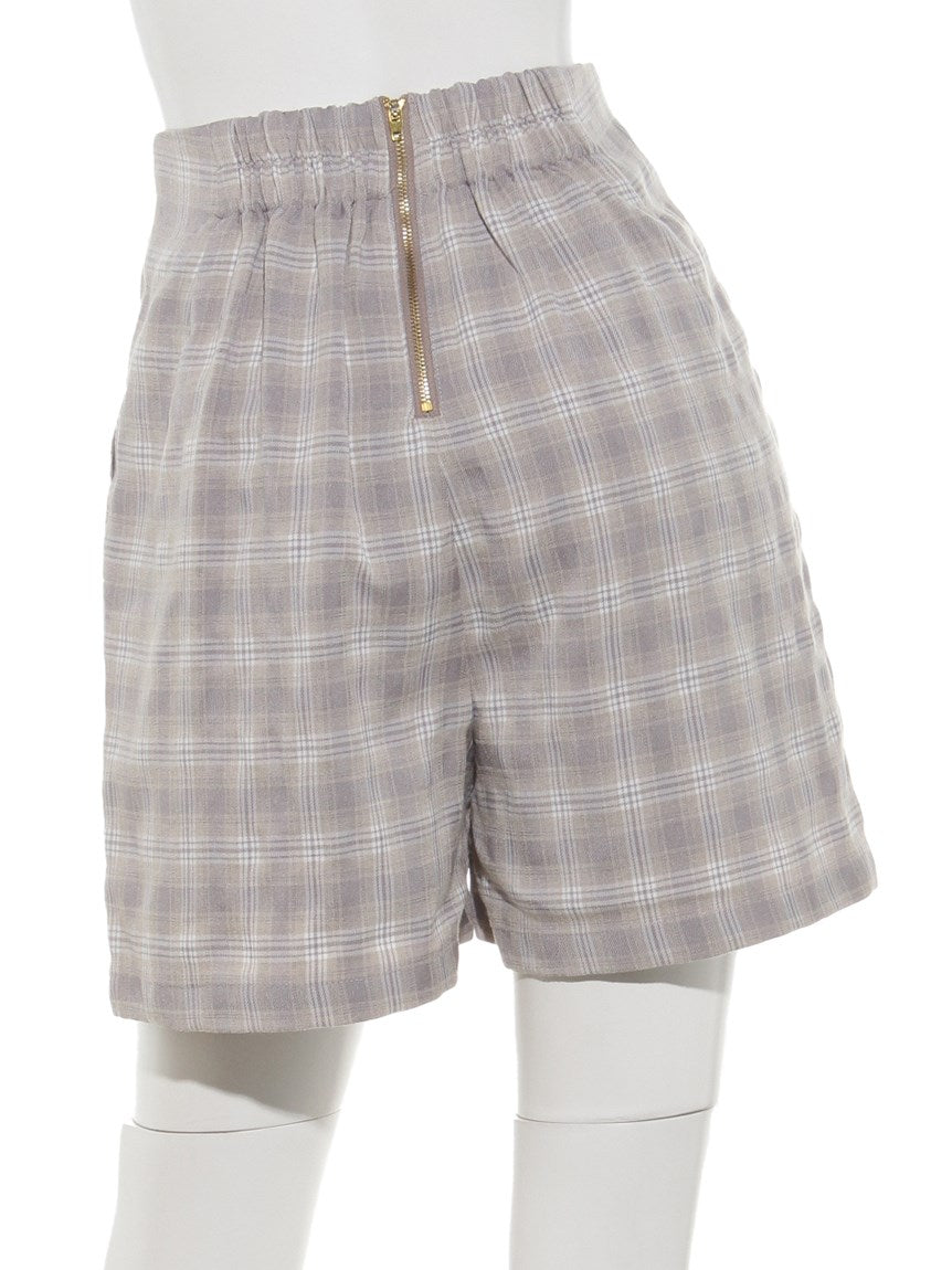 レイカズン Ray Cassin チェック柄ショートパンツ （黒） 黒