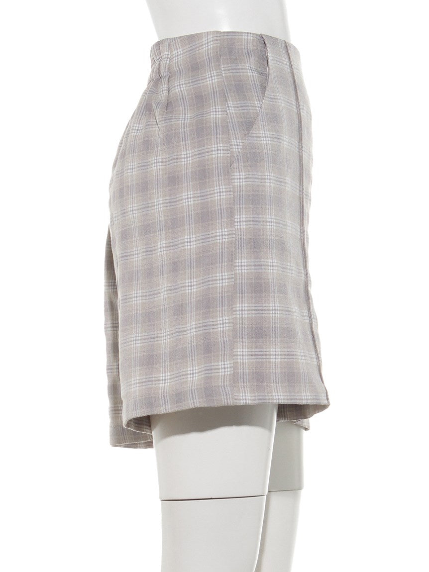 レイカズン Ray Cassin チェック柄ショートパンツ （黒） 黒