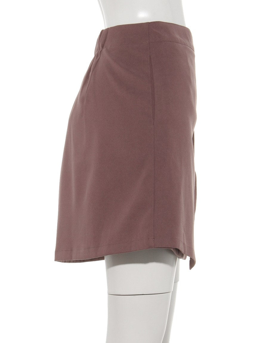 レイカズン Ray Cassin ベルト付き巻きミニスカート （グレー） グレー