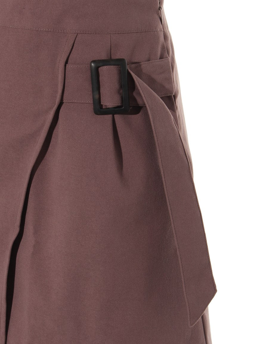 レイカズン Ray Cassin ベルト付き巻きミニスカート （グレー） グレー