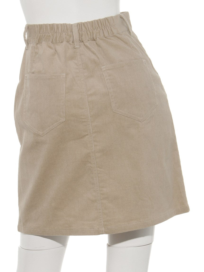 レイカズン Ray Cassin ストレッチコールミニスカート （モカ） モカ