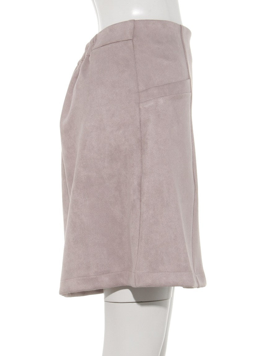 レイカズン Ray Cassin ポンチスウェード台形スカート （ピンク） ピンク