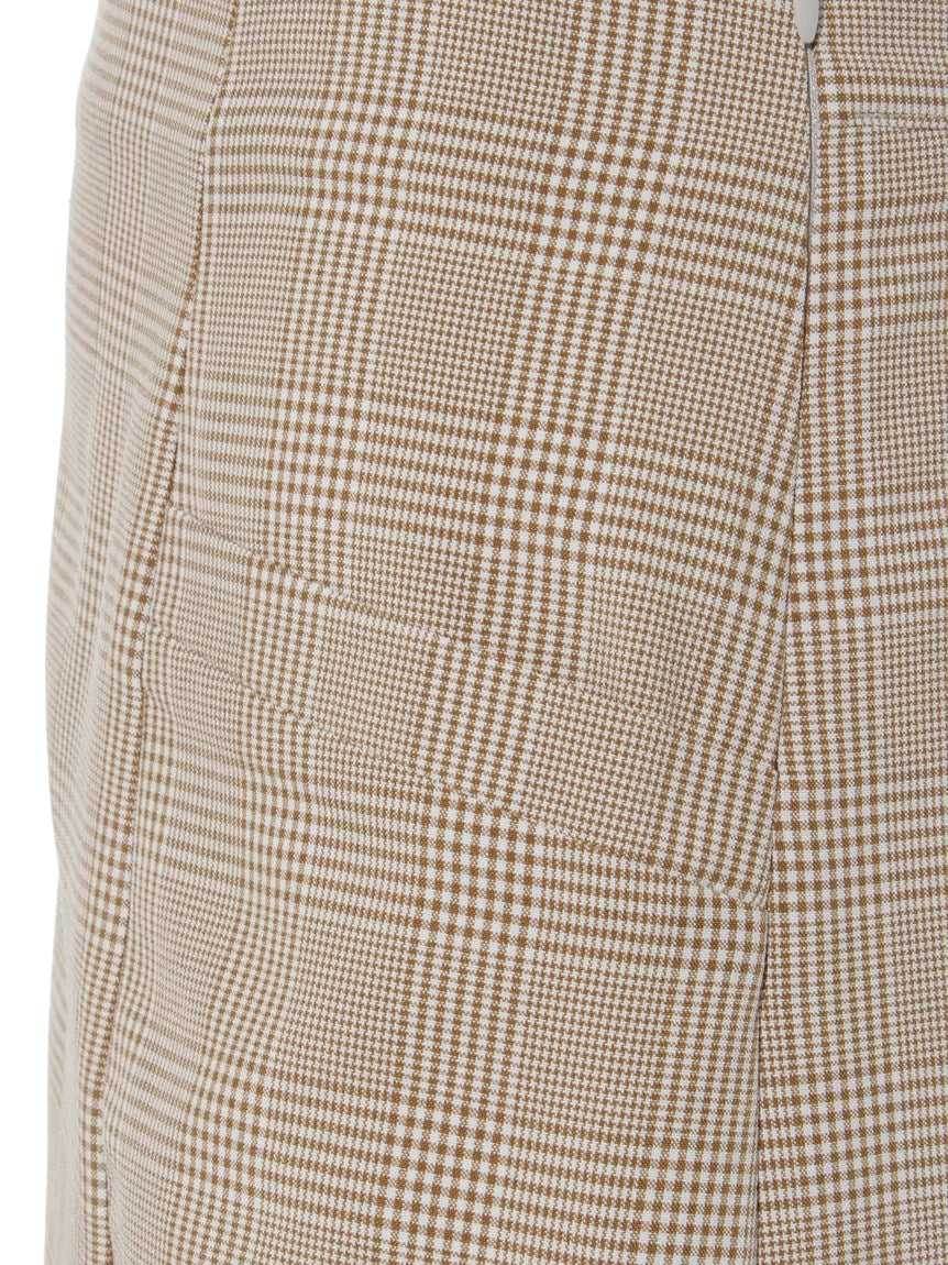 レイカズン Ray Cassin チェック切替ミニスカート （グリーン） グリーン