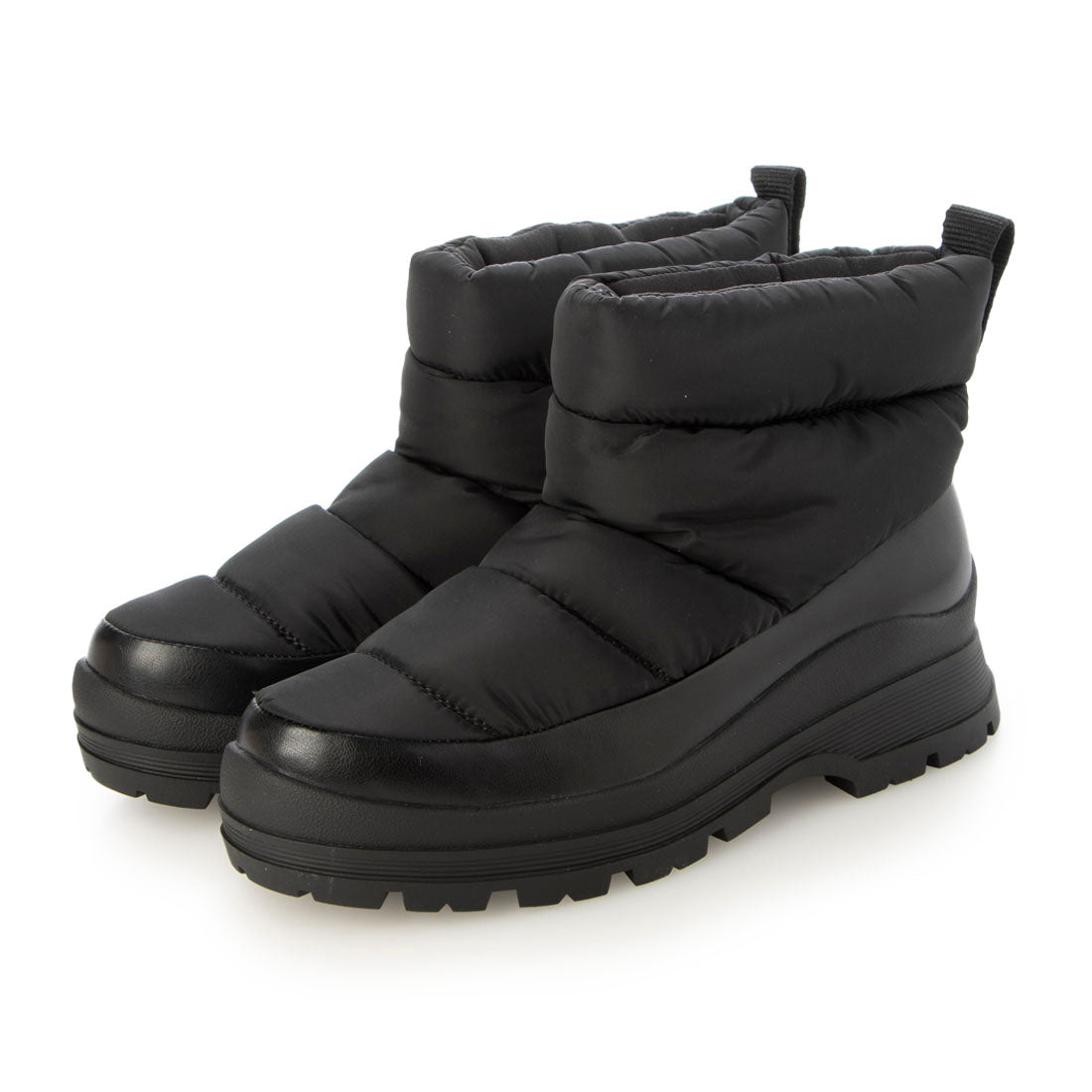 ラシックドット Rachic. キルティングショートスノーブーツ