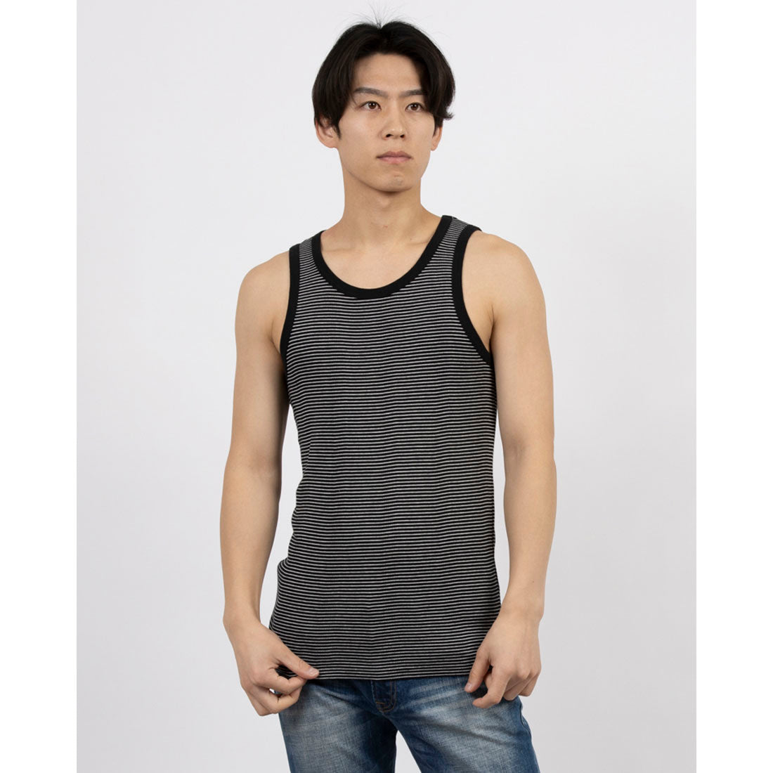 AMERI×Robert P.Millerコラボタンクトップ　マルチ　ブラック 即完売のMILLERコラボアイテム3型が緊急再販売決定♡ | 黒石奈央子
