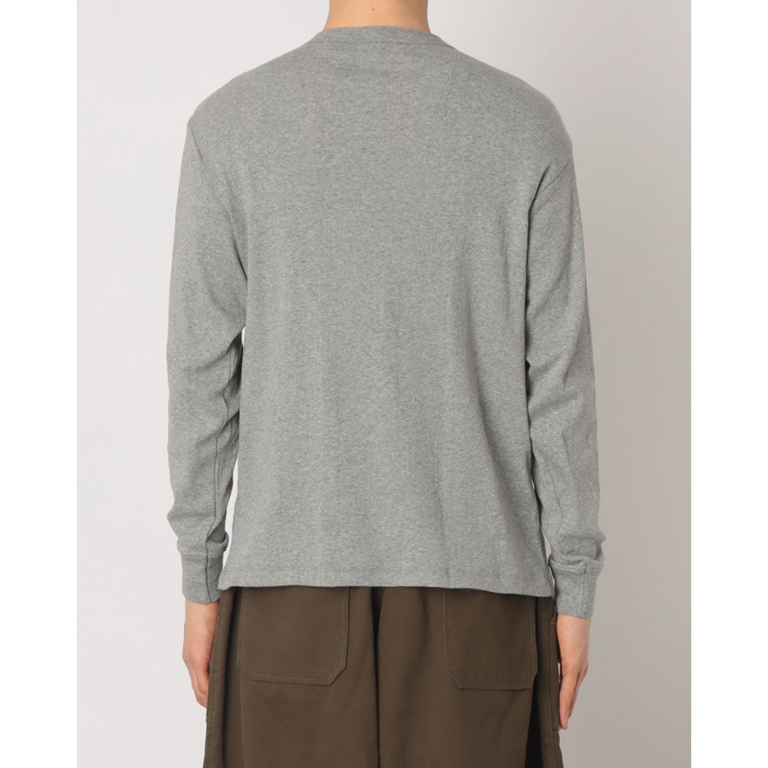 ロバート・ピー・ミラー Robert P. Miller パネルリブ ヘンリーネックT CASUAL FIT 143C （ホワイト） ホワイト