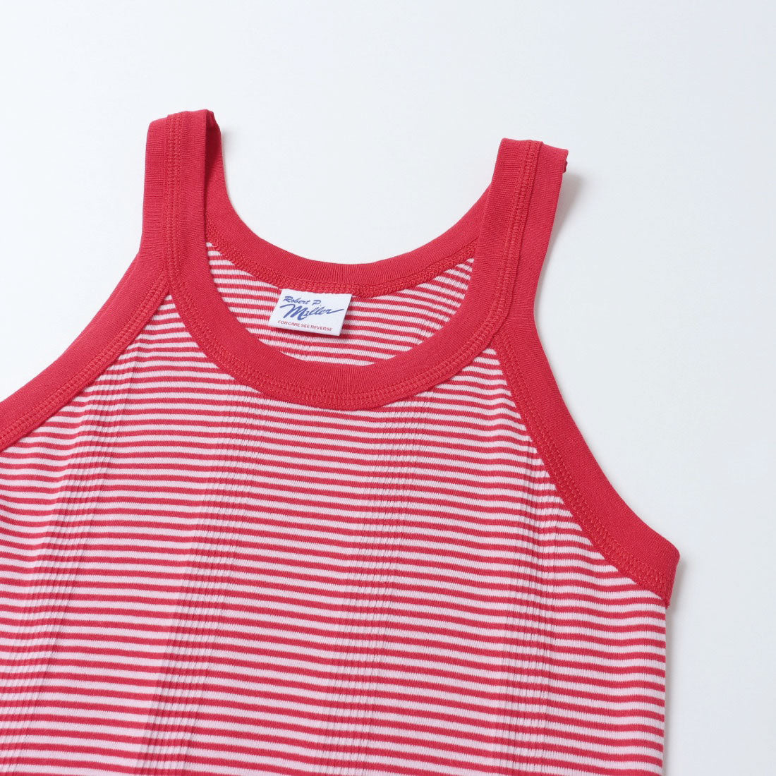 ロバート・ピー・ミラー Robert P. Miller Robert P. Miller ロバートピーミラー タンクトップ レディース パネルリブ ミラー Panel-rib Tanktop PAN-A-BORDER パネルリブアスレチックタンクトップ （ブルー×ホワイト2） ブルー×ホワイト2