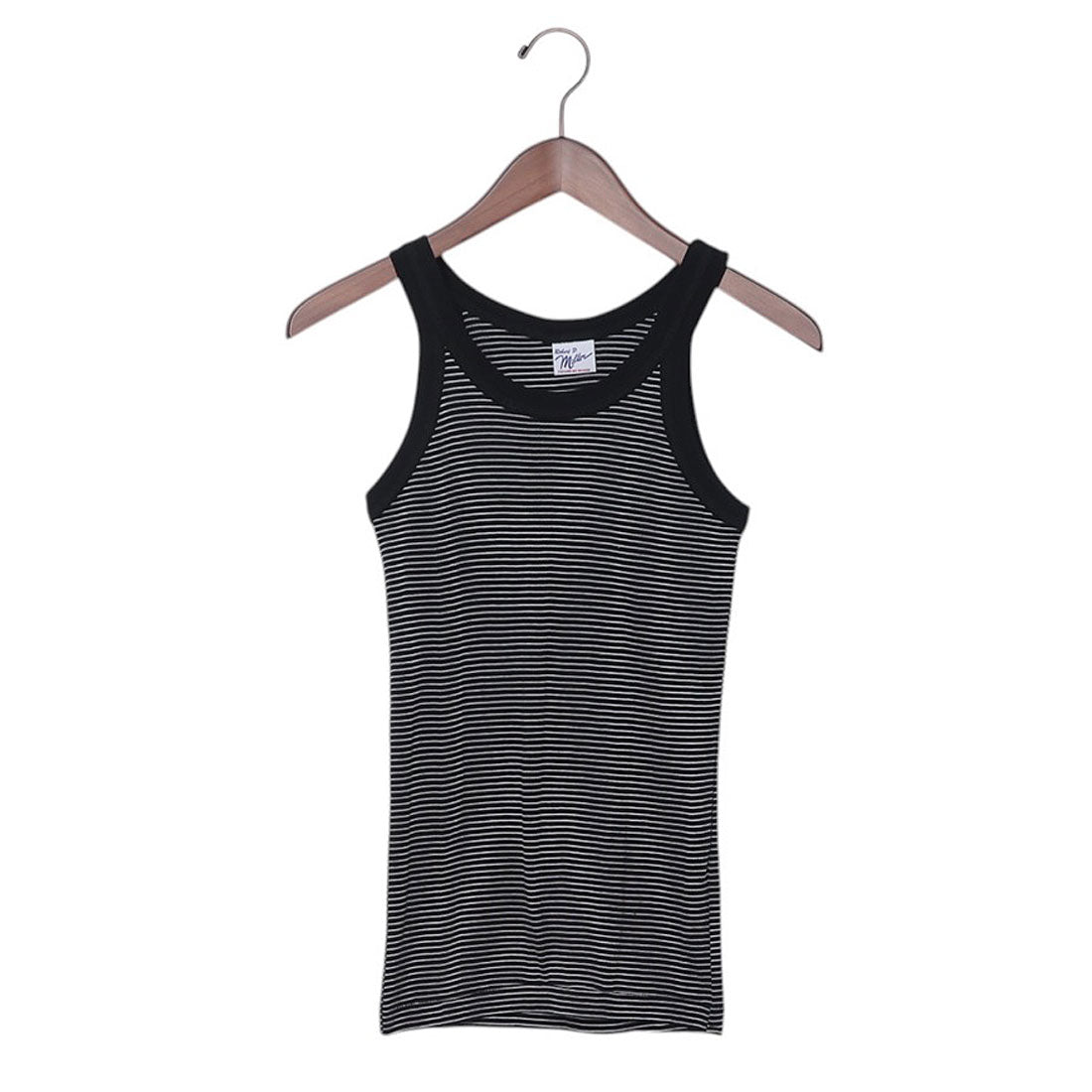 ロバート・ピー・ミラー Robert P. Miller Robert P. Miller ロバートピーミラー タンクトップ レディース パネルリブ ミラー Panel-rib Tanktop （ブラック×ホワイト2） ブラック×ホワイト2