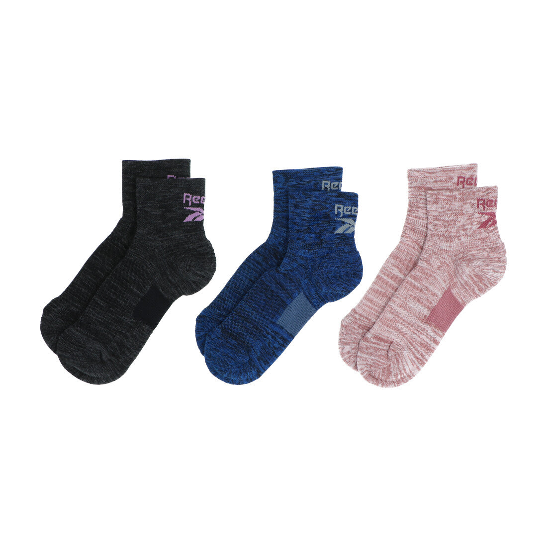 Reebok Socks レディース3足組ショートソックス （アソート） アソート