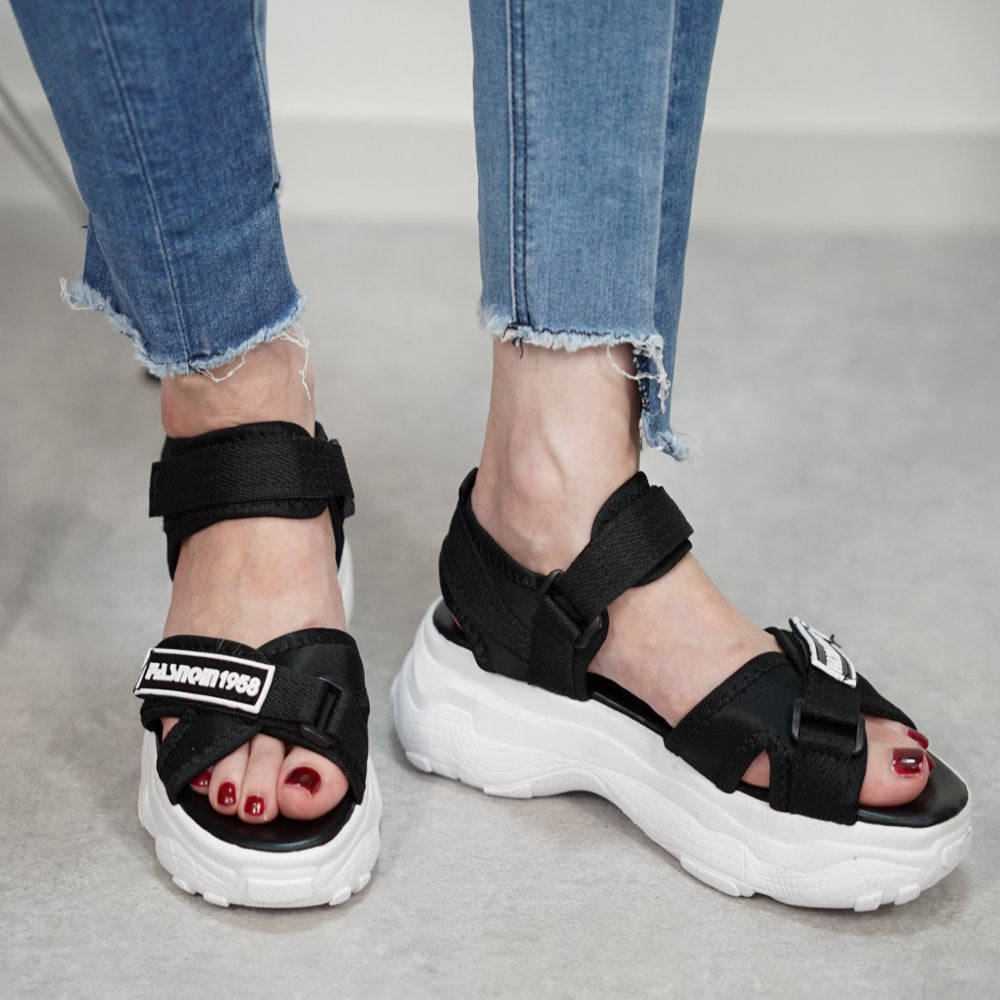 ロディック Rodic 厚底スポーツサンダル （ブラック） ブラック