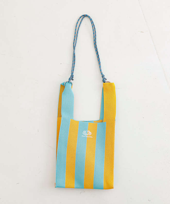 ルージュ ヴィフ ラクレ Rouge vif la cle 【FRUIT OF THE LOOM】ストライプ ミニショルダーバッグ / ST （レッド） レッド