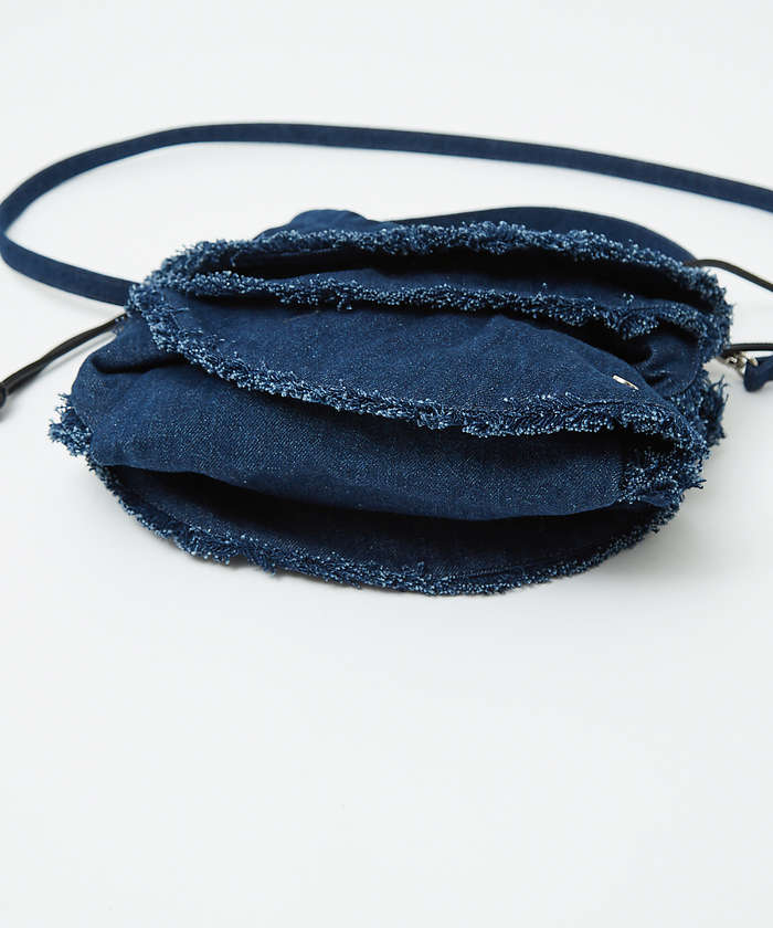 ルージュ ヴィフ ラクレ Rouge vif la cle 【Ampersand / アンパサンド】Denim  frilr bag MEー （ネイビー） ネイビー