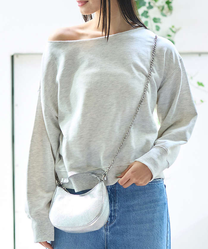 ルージュ ヴィフ ラクレ Rouge vif la cle 【一部店舗限定】オフショルルーズスウェット【予約】 （ホワイト系その他1） ホワイト系その他1