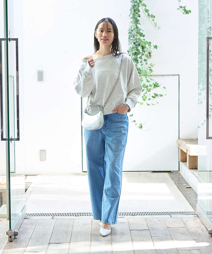 ルージュ ヴィフ ラクレ Rouge vif la cle 【一部店舗限定】オフショルルーズスウェット【予約】 （ホワイト系その他1） ホワイト系その他1