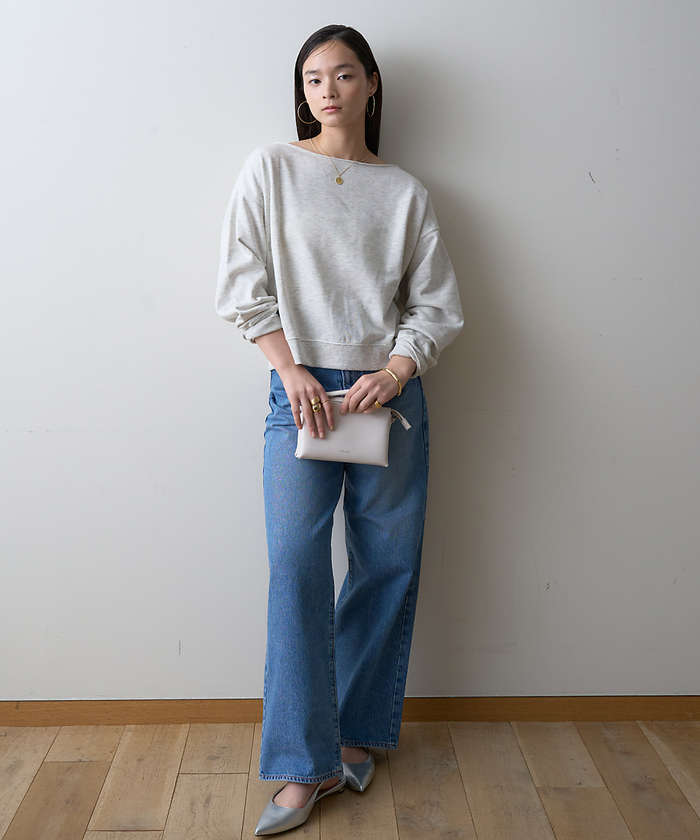 ルージュ ヴィフ ラクレ Rouge vif la cle 【一部店舗限定】オフショルルーズスウェット【予約】 （ホワイト系その他1） ホワイト系その他1