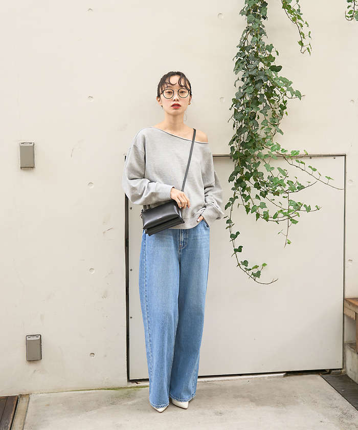 ルージュ ヴィフ ラクレ Rouge vif la cle 【一部店舗限定】オフショルルーズスウェット【予約】 （ホワイト系その他1） ホワイト系その他1