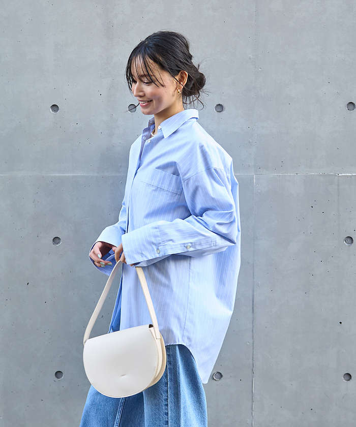 ルージュ ヴィフ ラクレ Rouge vif la cle ストライプオーバーシャツ【予約】 （イエロー） イエロー