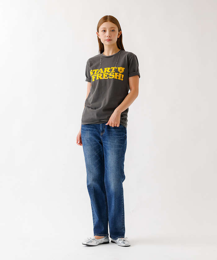 ルージュ ヴィフ ラクレ Rouge vif la cle 【MIXTA/ミクスタ】プリント Tシャツ / ロゴTシャツ / ねこ / 半袖 （グレー系その他2） グレー系その他2