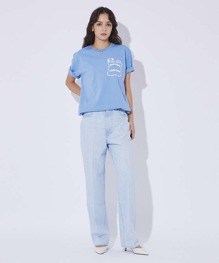 ルージュ ヴィフ ラクレ Rouge vif la cle 【MIXTA/ミクスタ】プリント Tシャツ / ロゴTシャツ / ねこ / 半袖 （グレー系その他2） グレー系その他2