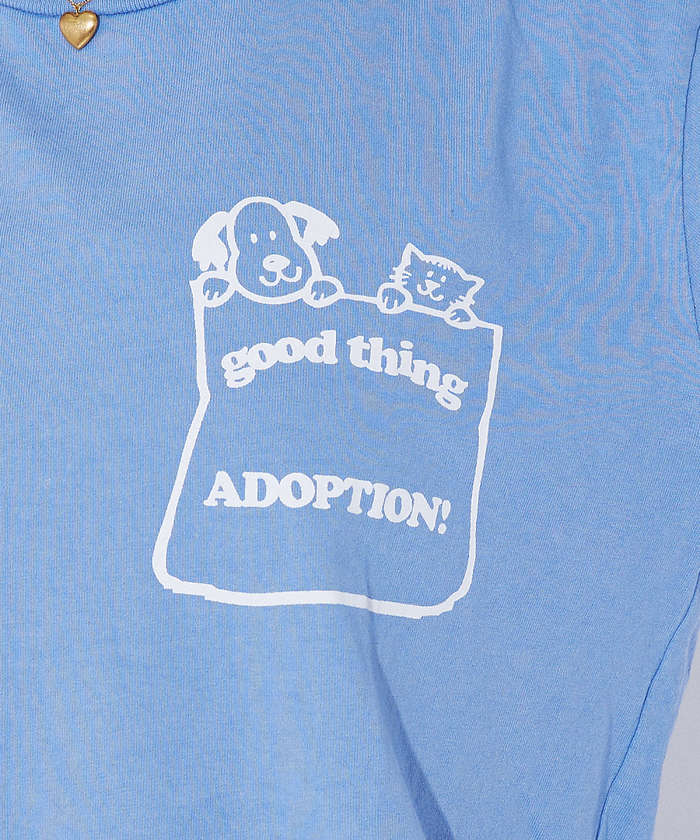 ルージュ ヴィフ ラクレ Rouge vif la cle 【MIXTA/ミクスタ】プリント Tシャツ / ロゴTシャツ / ねこ / 半袖 （グレー系その他2） グレー系その他2
