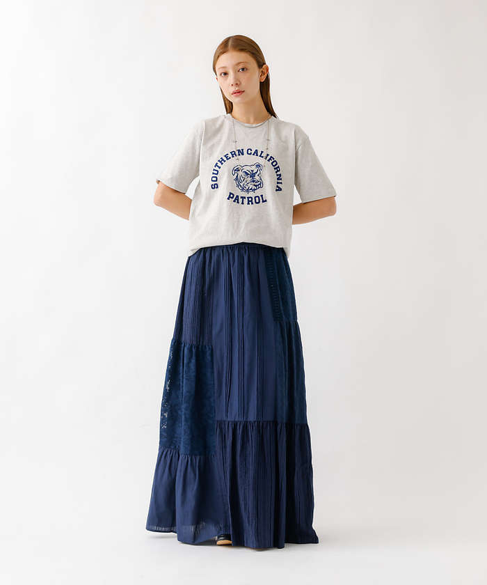ルージュ ヴィフ ラクレ Rouge vif la cle 【MIXTA/ミクスタ】プリント Tシャツ / ロゴTシャツ / ねこ / 半袖 （グレー系その他2） グレー系その他2