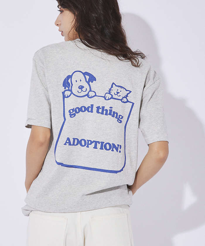 ルージュ ヴィフ ラクレ Rouge vif la cle 【MIXTA/ミクスタ】プリント Tシャツ / ロゴTシャツ / ねこ / 半袖 （グレー系その他1） グレー系その他1