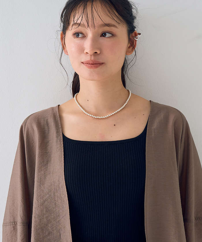 ルージュ ヴィフ ラクレ Rouge vif la cle はおりシアーシャツジャケット【予約】 （ベージュ） ベージュ