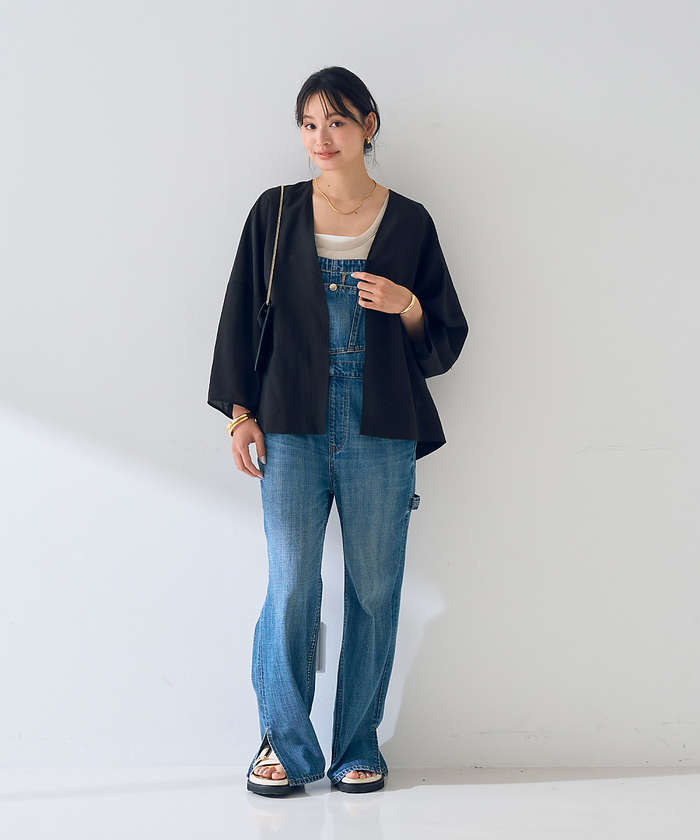 ルージュ ヴィフ ラクレ Rouge vif la cle はおりシアーシャツジャケット【予約】 （ベージュ） ベージュ