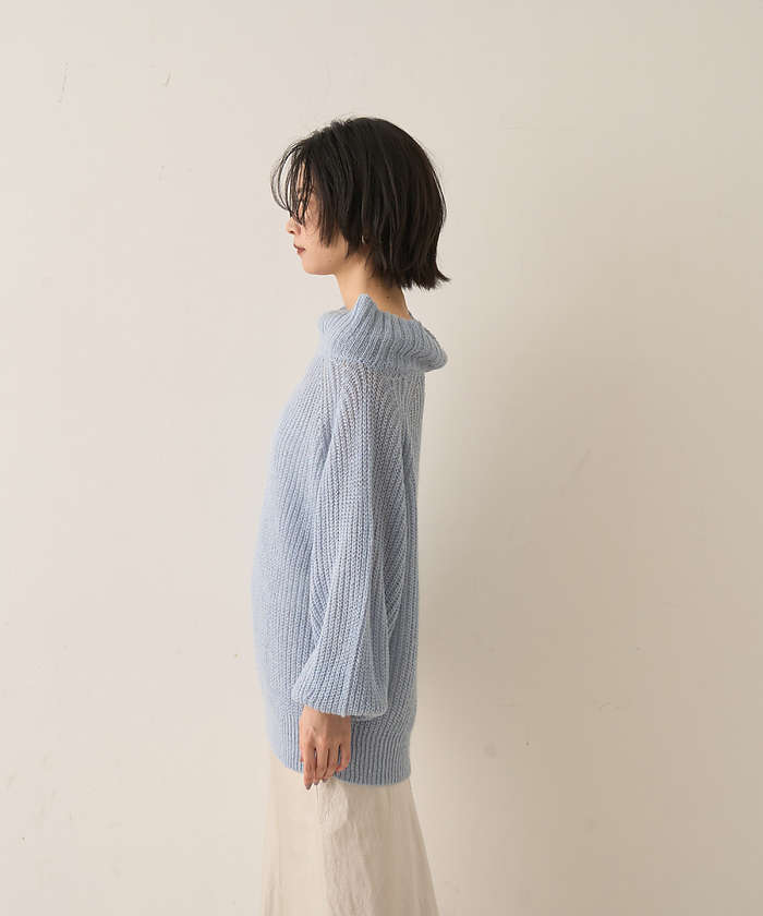 ルージュ ヴィフ ラクレ Rouge vif la cle モヘア混オフショルラメニットプルオーバー【予約】 （オフホワイト） オフホワイト