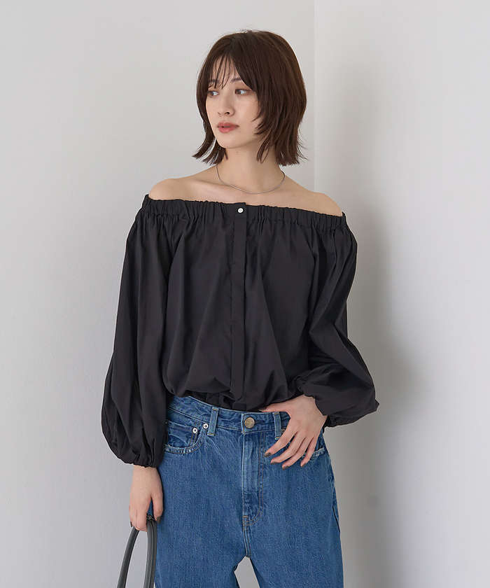 ルージュ ヴィフ ラクレ Rouge vif la cle ローンオフショルブラウス （オフホワイト） オフホワイト