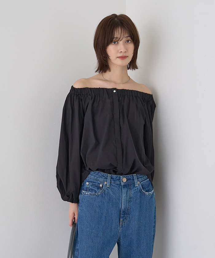 ルージュ ヴィフ ラクレ Rouge vif la cle ローンオフショルブラウス （オフホワイト） オフホワイト