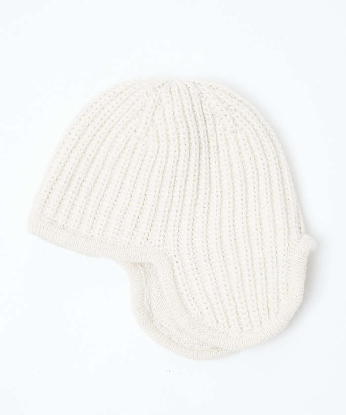 ルージュ ヴィフ ラクレ Rouge vif la cle 【RUBEN/ルーベン】RUSー8349/EAR COVER BEANIE/イヤ （アイボリー） アイボリー