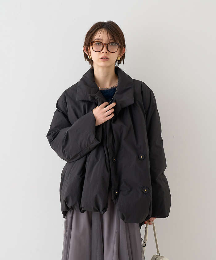 ルージュ ヴィフ ラクレ Rouge vif la cle 【一部店舗限定】コクーンミドルダウンコート【予約】 （ブラック） ブラック