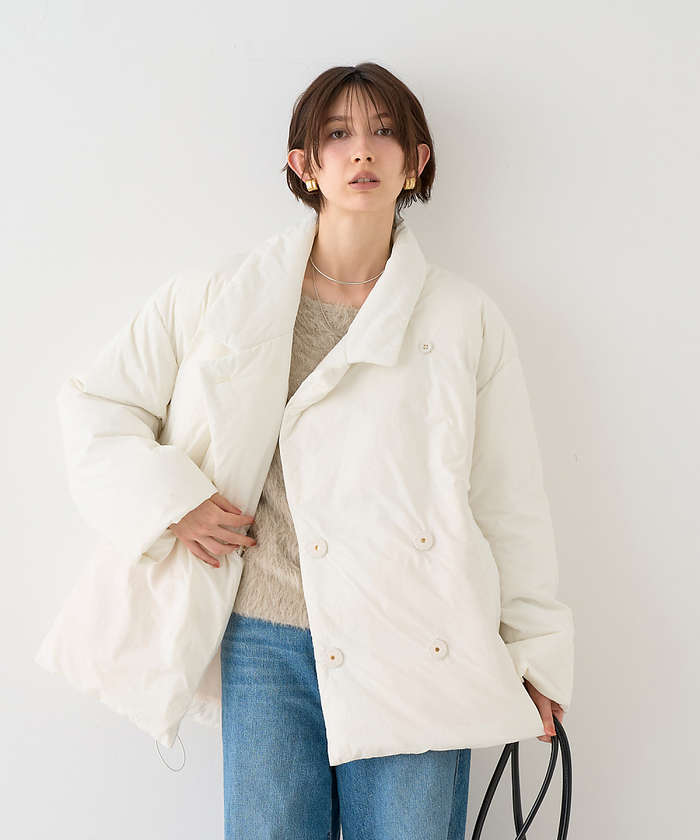 ルージュ ヴィフ ラクレ Rouge vif la cle 【一部店舗限定】コクーンミドルダウンコート【予約】 （ブラック） ブラック