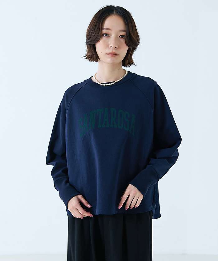 ルージュ ヴィフ ラクレ Rouge vif la cle 【MICA&DEAL /マイカアンドディール】"SANTAROSA"raglan （ネイビー） ネイビー