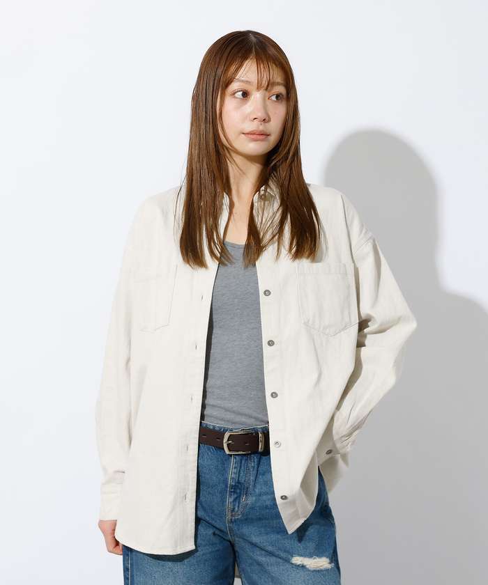 ルージュ ヴィフ ラクレ Rouge vif la cle 【MICA&DEAL /マイカアンドディール】Denim shirt / デニム （ライトブルー） ライトブルー