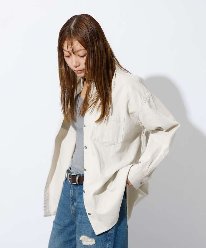 ルージュ ヴィフ ラクレ Rouge vif la cle 【MICA&DEAL /マイカアンドディール】Denim shirt / デニム （ライトブルー） ライトブルー
