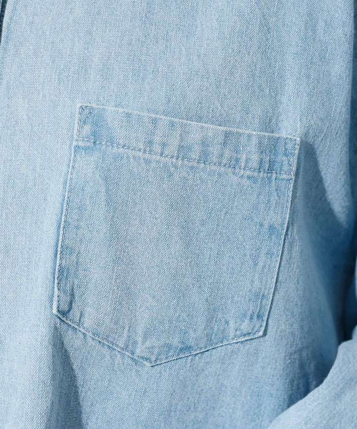 ルージュ ヴィフ ラクレ Rouge vif la cle 【MICA&DEAL /マイカアンドディール】Denim shirt / デニム （ライトブルー） ライトブルー