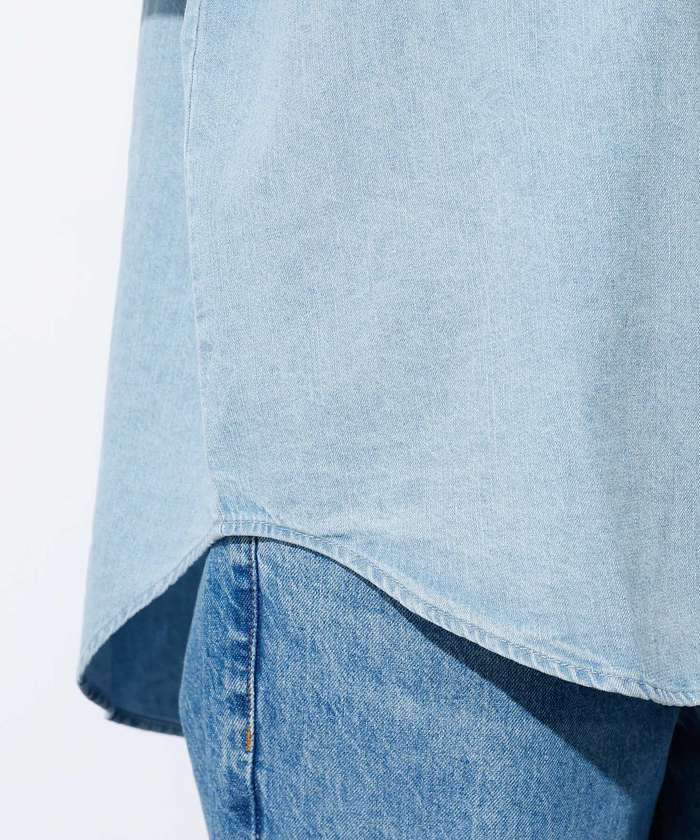 ルージュ ヴィフ ラクレ Rouge vif la cle 【MICA&DEAL /マイカアンドディール】Denim shirt / デニム （ライトブルー） ライトブルー