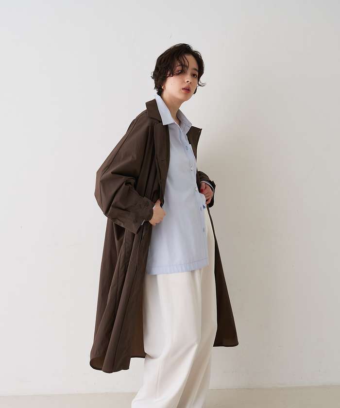 ルージュ ヴィフ ラクレ Rouge vif la cle NEWクリスピー撥水ライトロングコート （ブラウン） ブラウン