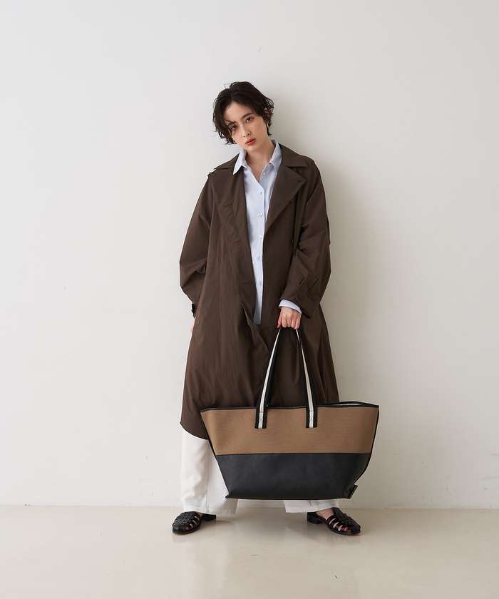 ルージュ ヴィフ ラクレ Rouge vif la cle NEWクリスピー撥水ライトロングコート （ブラウン） ブラウン