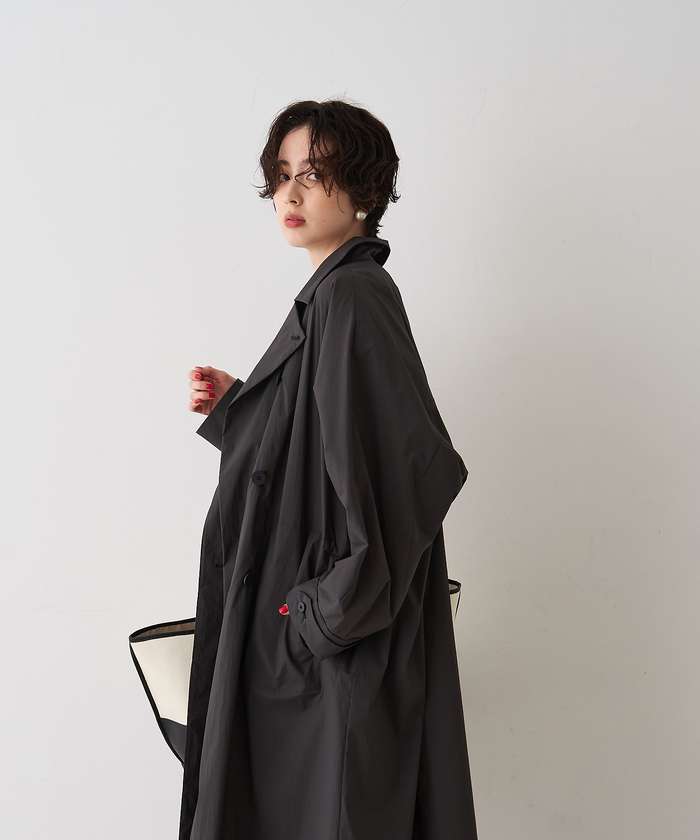 ルージュ ヴィフ ラクレ Rouge vif la cle NEWクリスピー撥水ライトロングコート （ブラウン） ブラウン