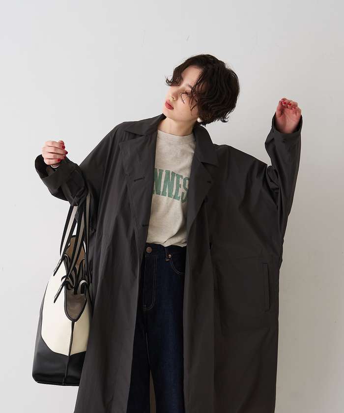 ルージュ ヴィフ ラクレ Rouge vif la cle NEWクリスピー撥水ライトロングコート （ブラウン） ブラウン