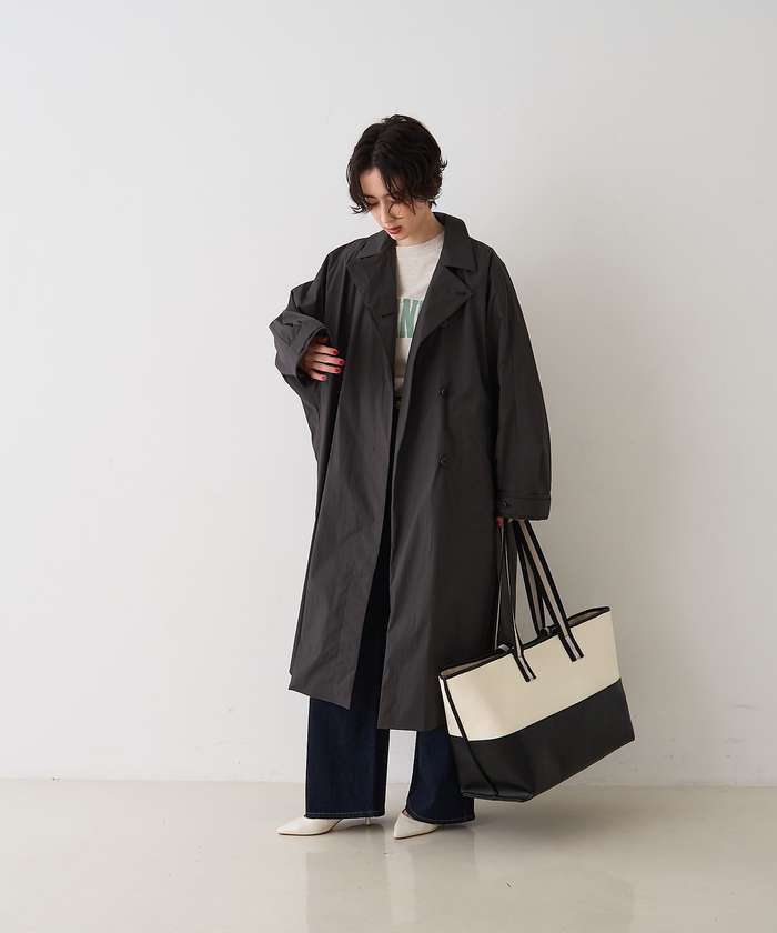 ルージュ ヴィフ ラクレ Rouge vif la cle NEWクリスピー撥水ライトロングコート （ブラウン） ブラウン