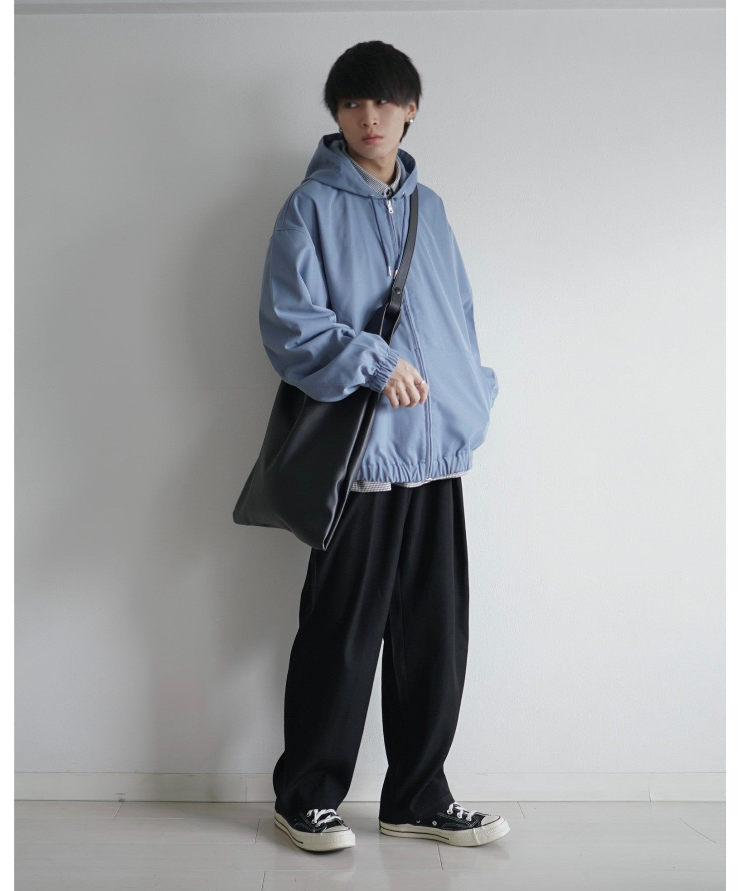 リネーム Rename  【人気急上昇中】 【即完売続出】 【WEARISTA こーせ ×DEVICE コラボ】フェイクレザー2wayショルダー付き マルシェバッグ （ブラック） BK