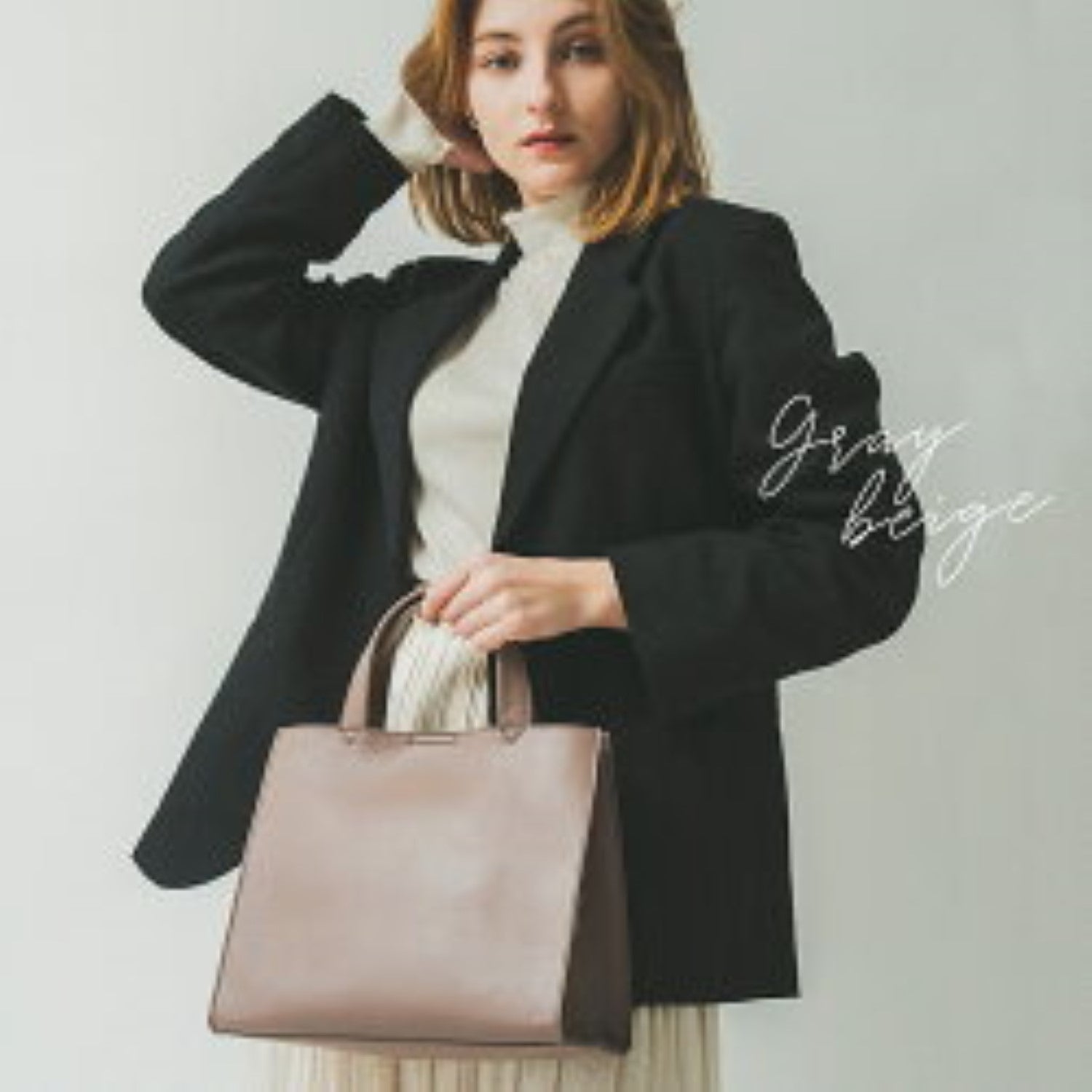 Rename Rename genuine leather square mini tote bag