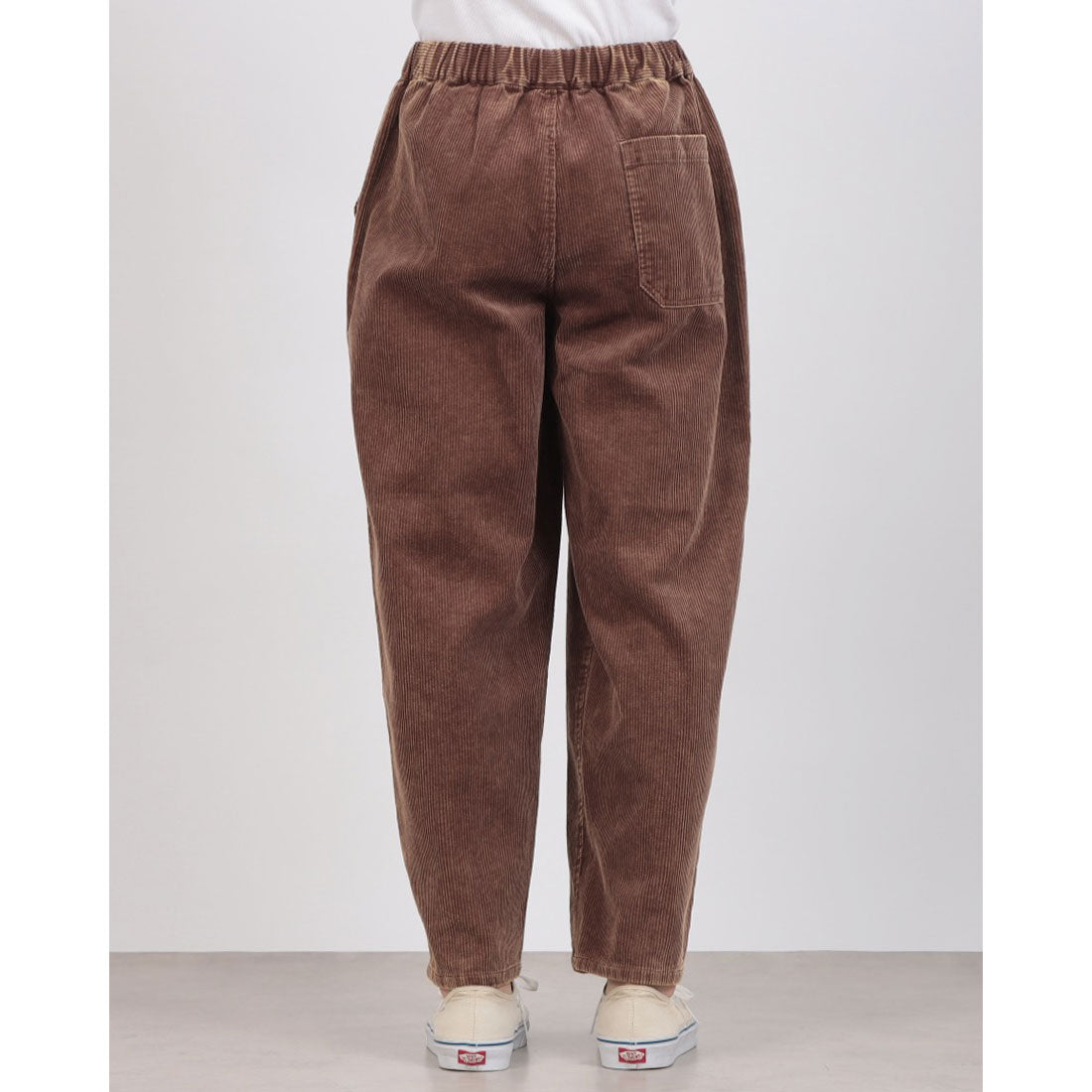 レヴォ Revo. ケミカルウォッシュ加工 コーデュロイ テーパードパンツ （BROWN） BROWN