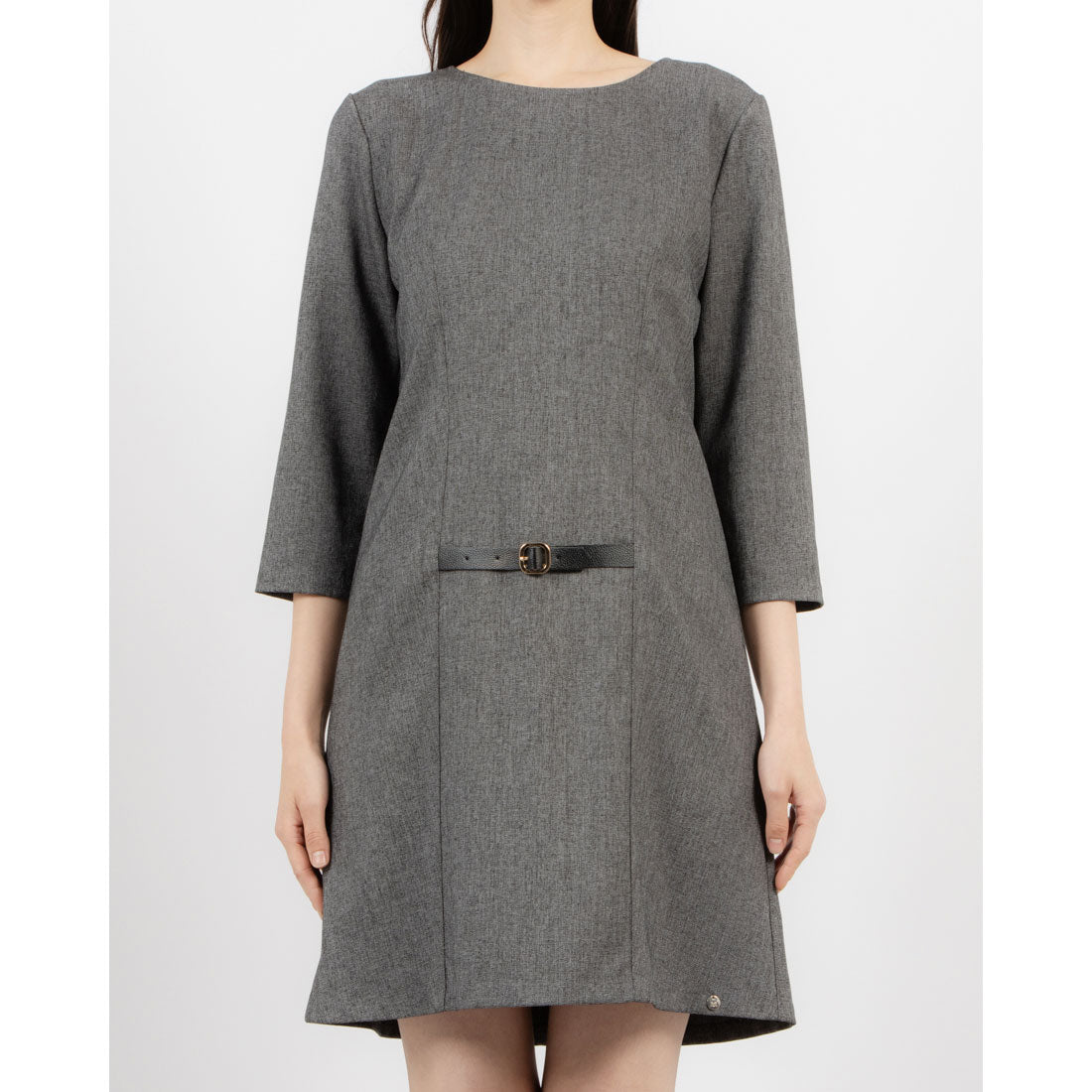 リナシメント RINASCIMENTO ベルトウエストAラインワンピース （var.Grigio Scuro） var.Grigio Scuro