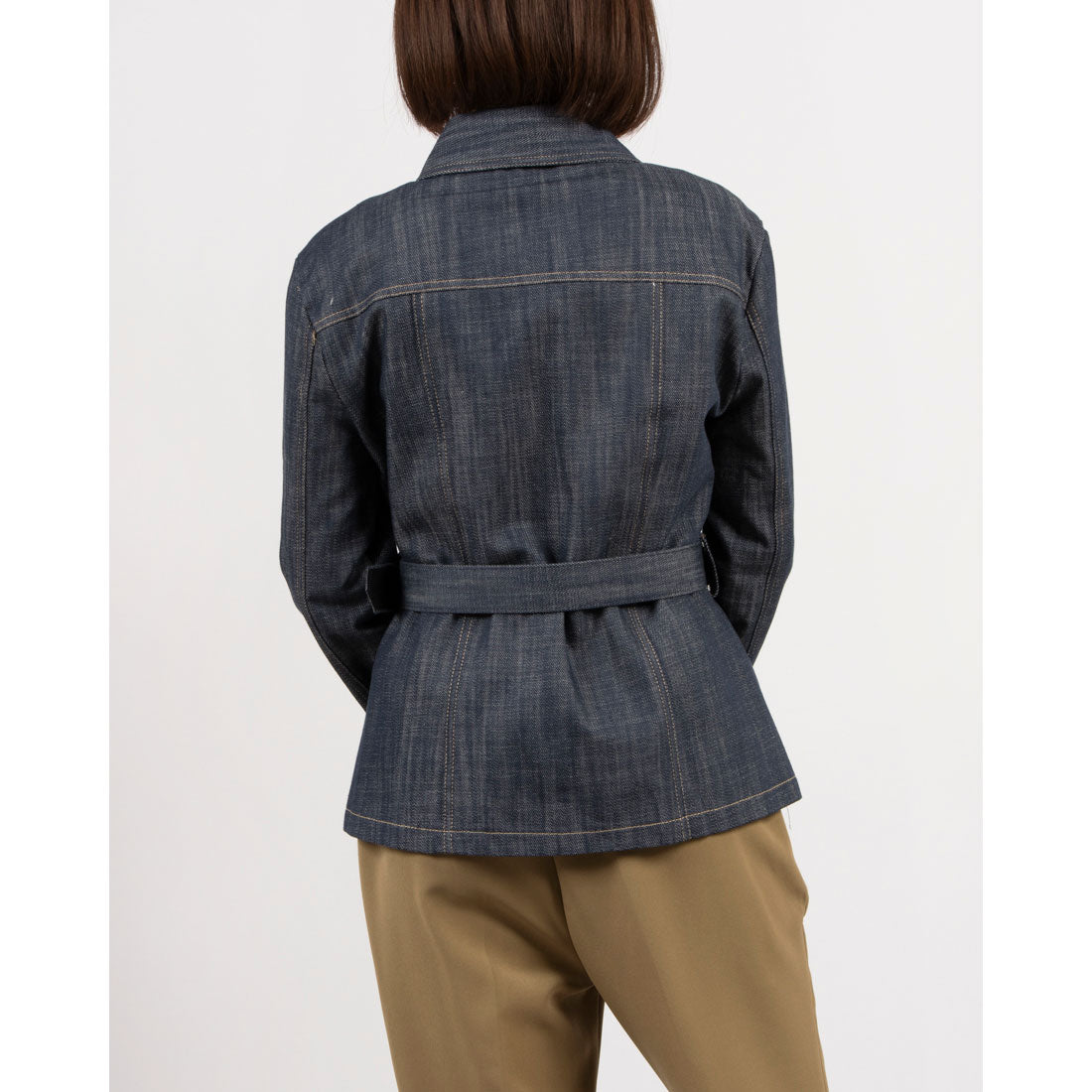 リナシメント RINASCIMENTO 金ボタンベルトデニムカバーオール